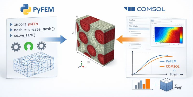 COMSOL vs PyFEM